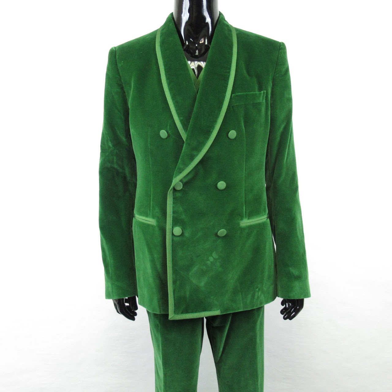 Dolce & Gabbana NEW Green Velvet 3-Piece Suit Sz 46