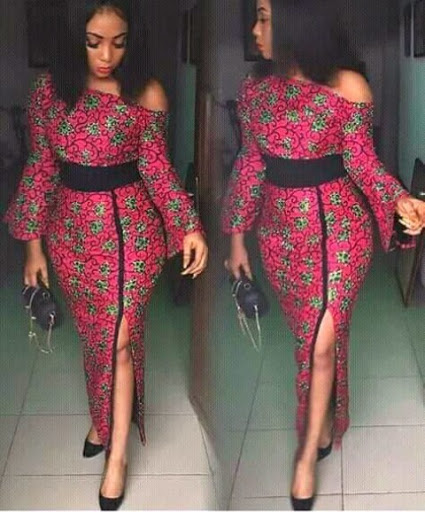 pencil ankara gowns