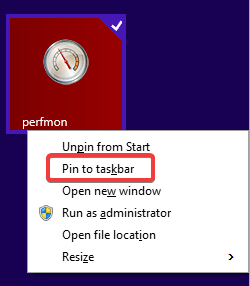 Épingler à la barre des tâches dans Windows 8.1