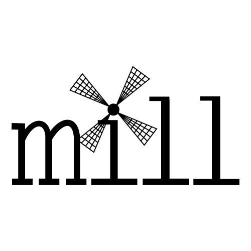 mill - vintage + interior logo