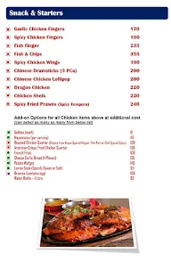 Hogger's Chicken menu 2