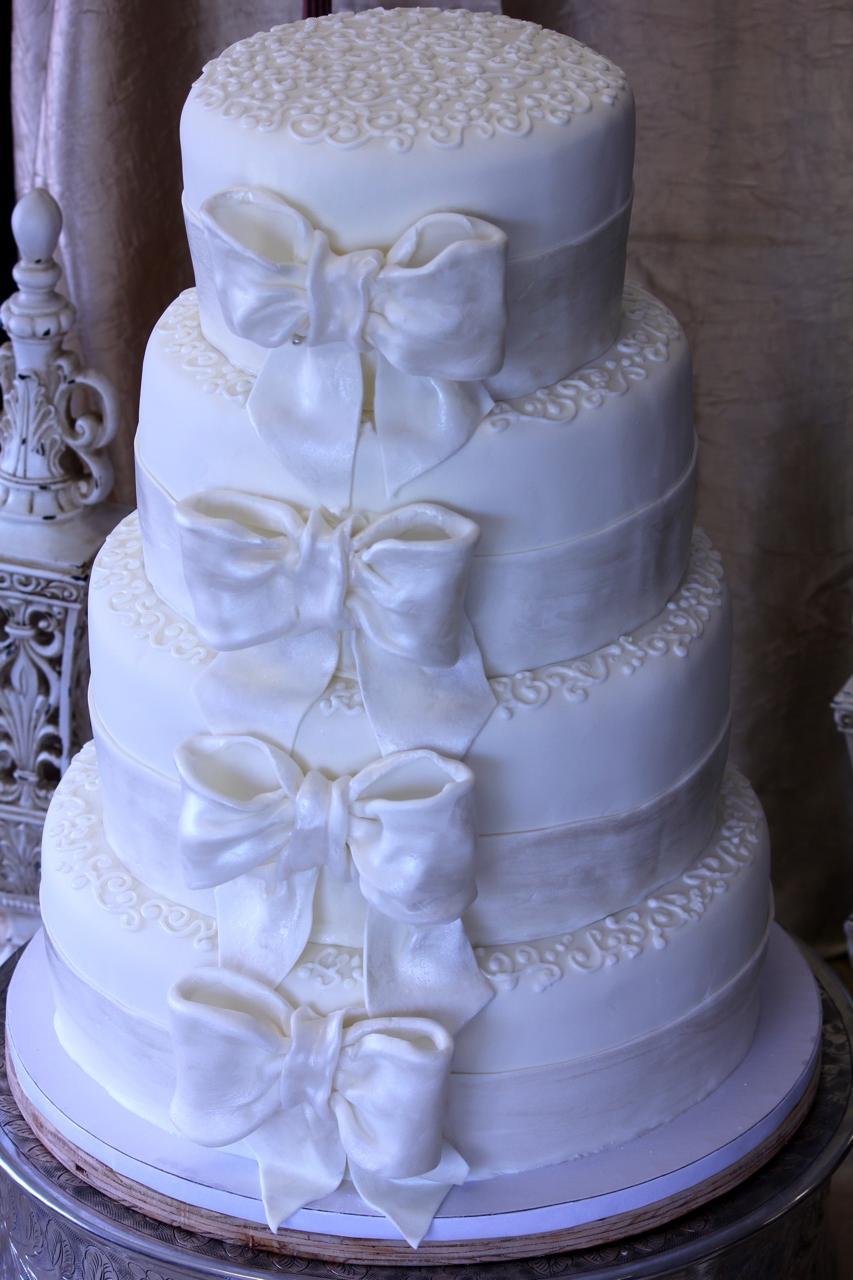 four tier wedding cake