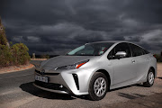 The Toyota Prius on the Tradouw Pass.