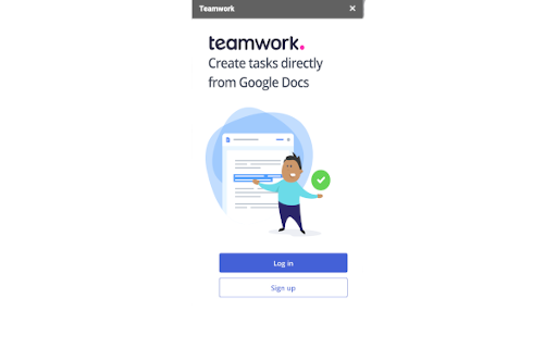 Screenshot of Teamwork for Google Docs