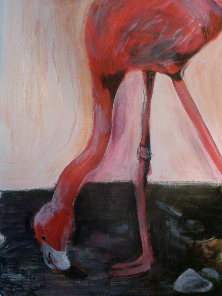 flamingo acrylic