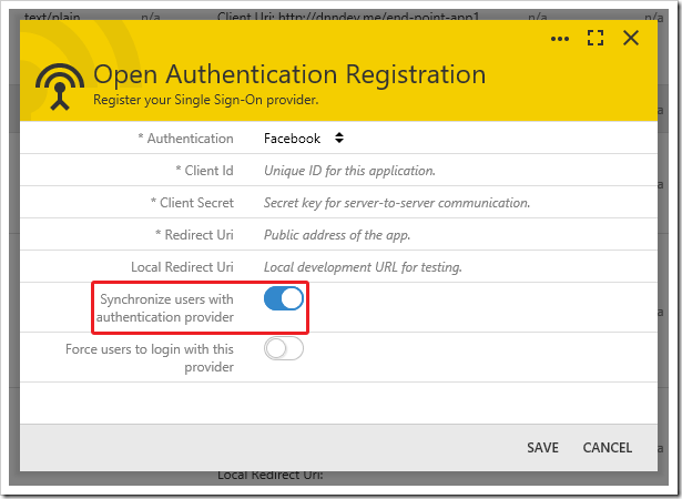 Synchronizing users via external authentication. Synchronizing users via external authentication.