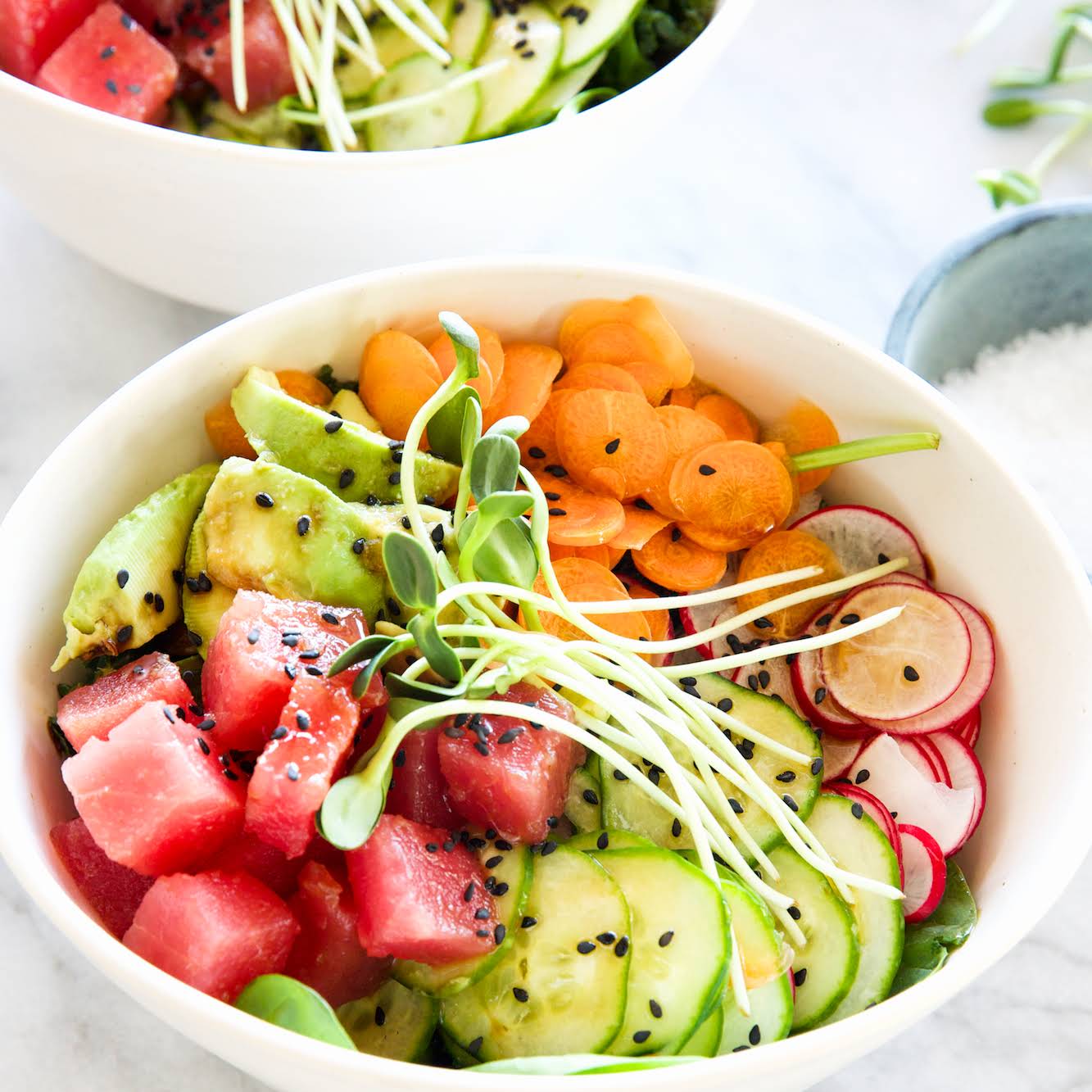 Tuna Poke Bowls - Once Upon a Chef