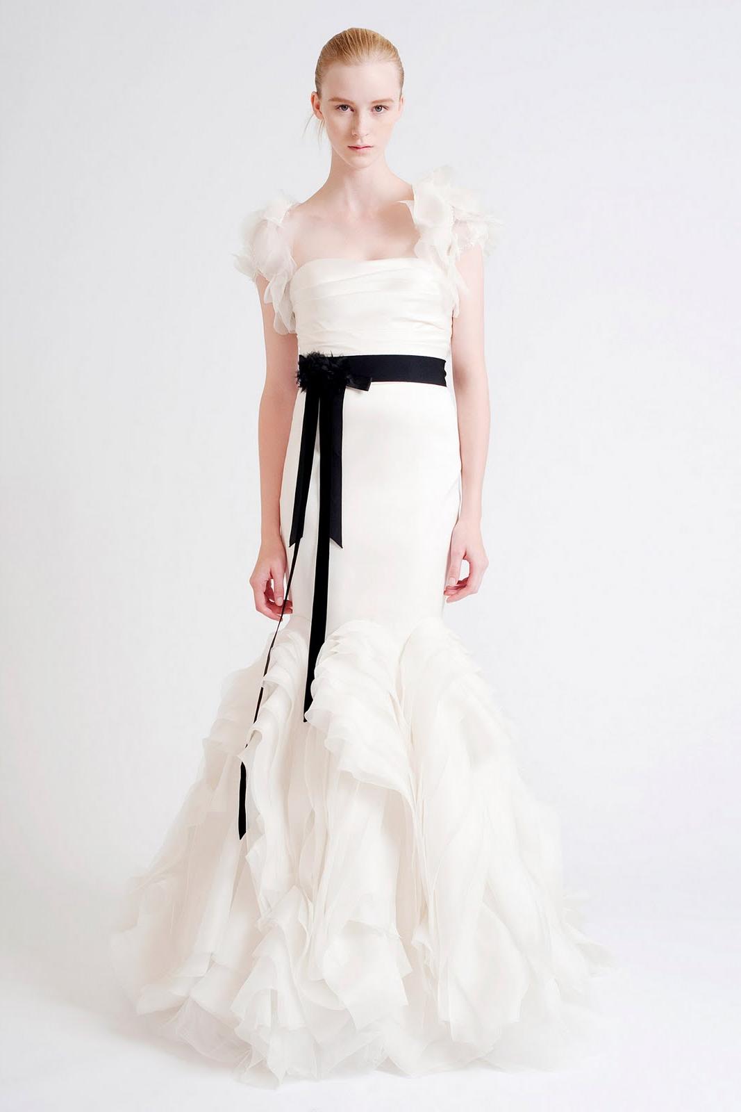 black vera wang wedding