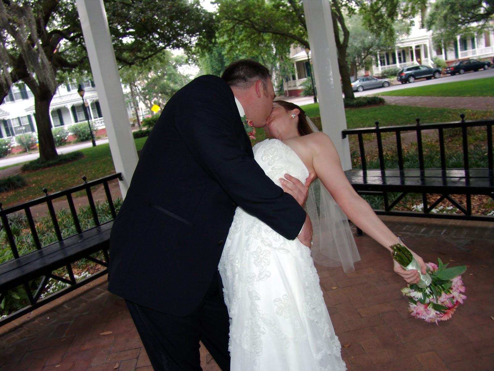 kiss on our wedding day