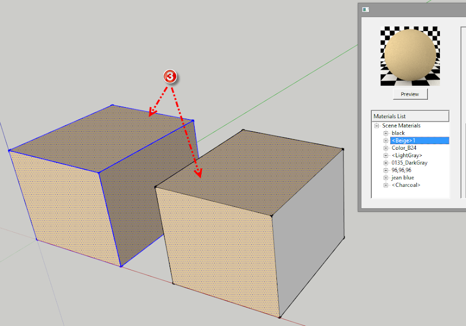 material - การใช้งานคำสั่ง Apply Material to Selection, Layer และ Select All Objects Using This Material Vrayamt02