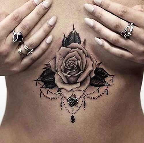 esta_linda_realista_rosa_esterno_tatuagem