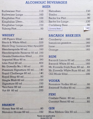 Hotel Angel's Ark menu 4