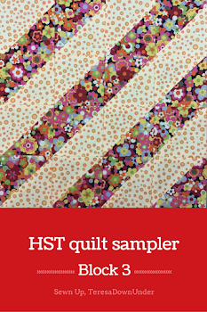 Block 3: 16 HST quilt sampler - beginner quilt