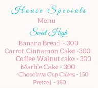 House Specials menu 1