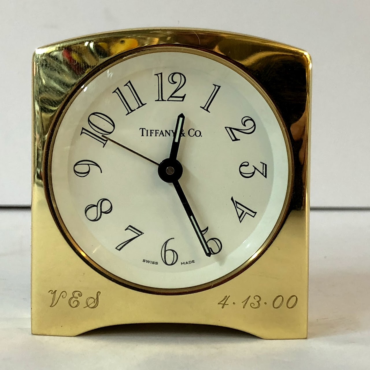 Tiffany & Co. Engraved Alarm Clock