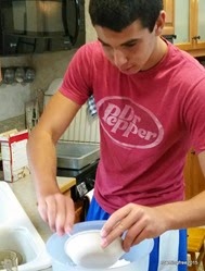 Making a cake for Mother's Day