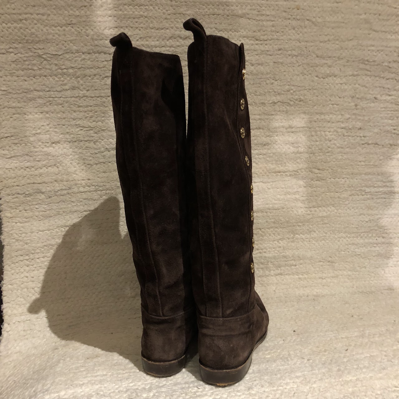 Chanel Brown Suede Calf Boots