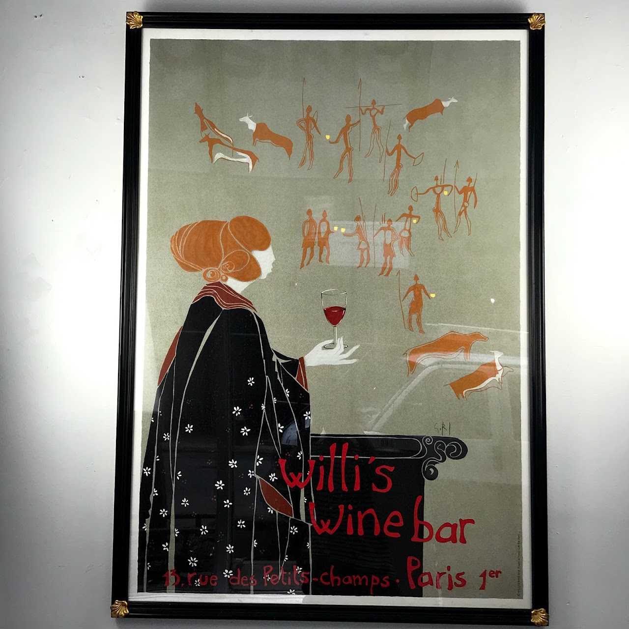 Willi's Wine Bar Framed Lithograph Poster