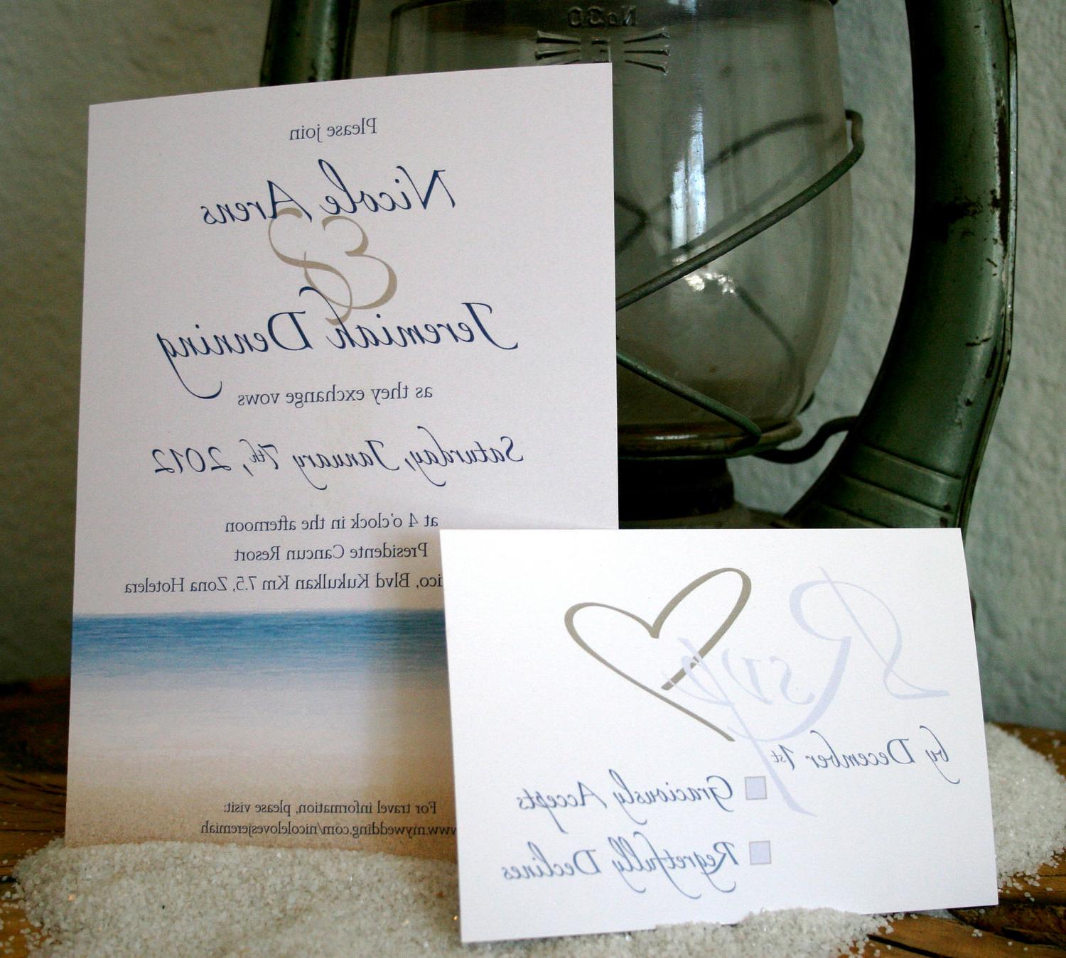 beach wedding invitations