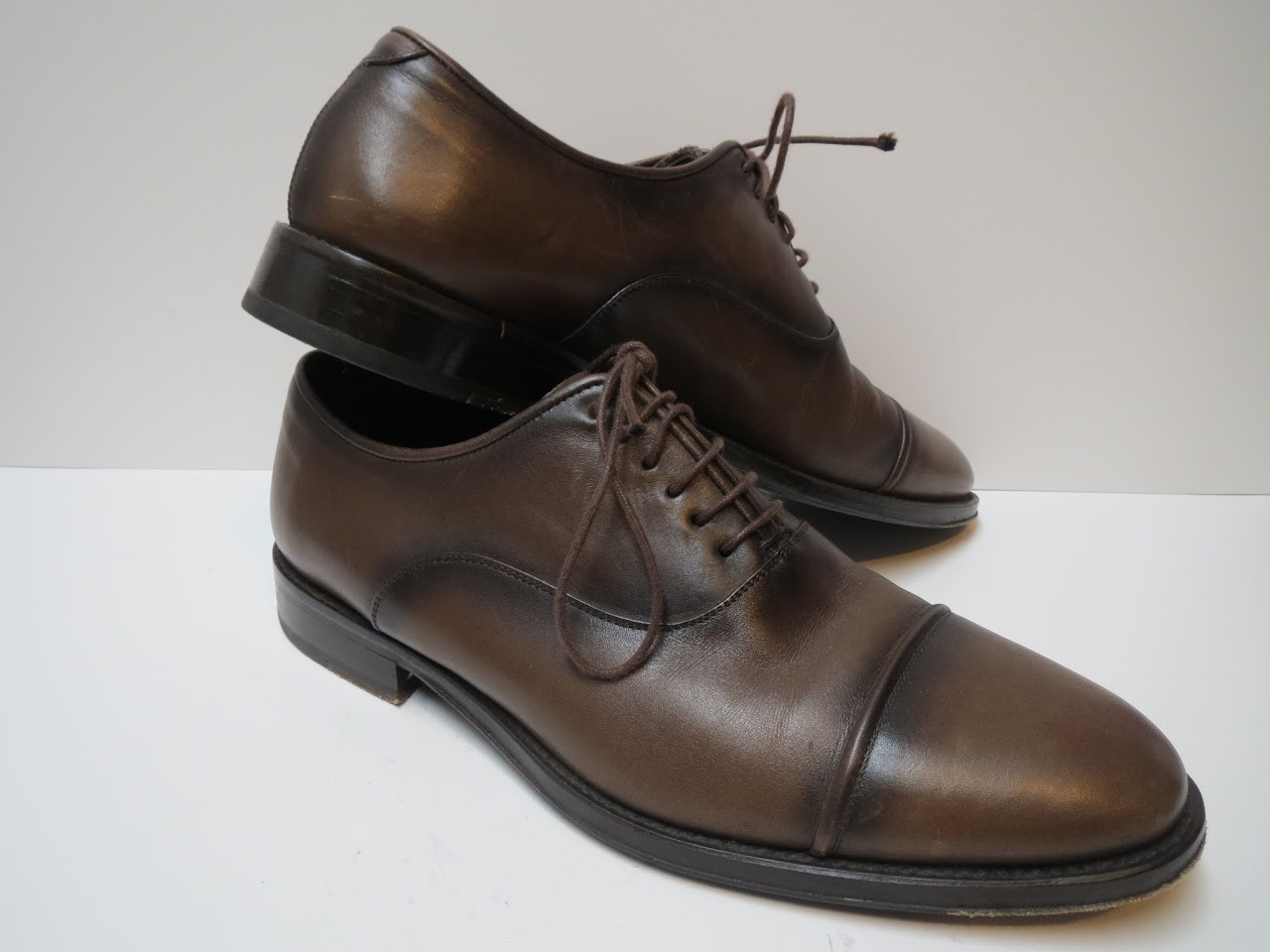 Massimo Dutti Cap-Toe Lace Ups