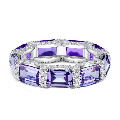 Title 5, Emerald Band S925 Sterling Silver Ring perfect ...