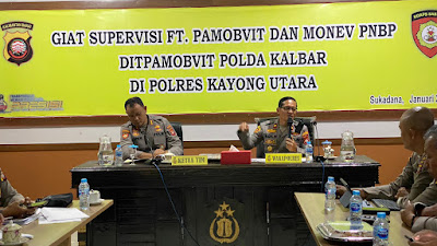 Kunjungi Polres Kayong Utara Ditpamobvit Polda Kalbar Laksanakan Supervisi FT Pamobvit dan Monev PNBP Di Polres Kayong Utara