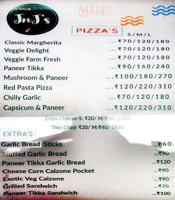 JnJ's menu 