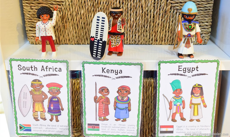 Africa Continent Costume Cards