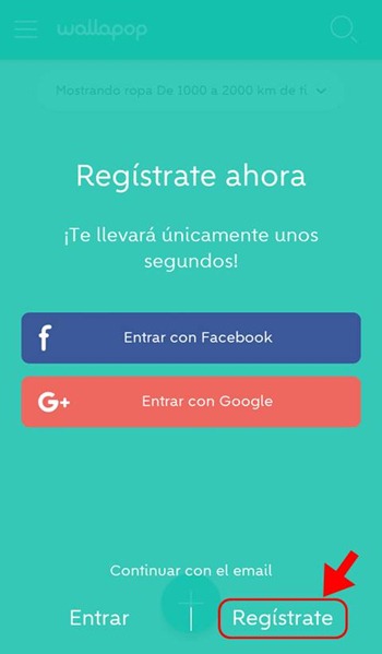 Abrir mi cuenta Wallapop - 611