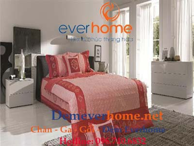 Bộ Chăn Ga Gối Everhome Satin EA-406