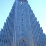 the giant Hallgrímskirkja in Reykjavik, Iceland 