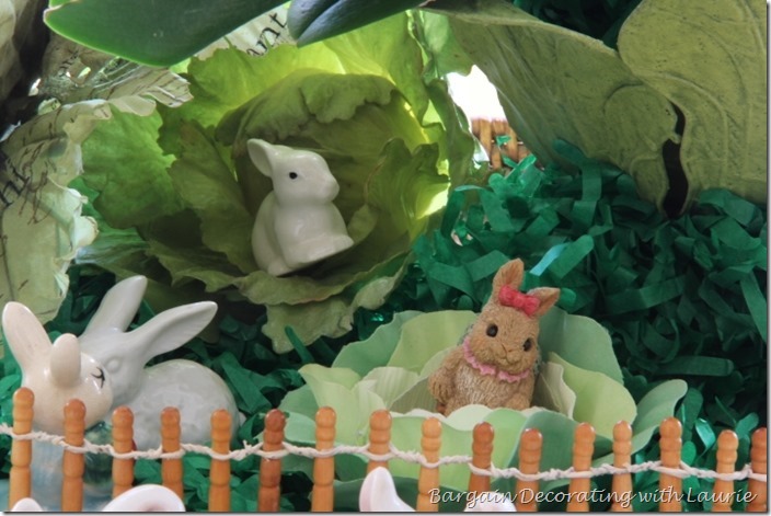 Spring Bunny Table-Bargain Decorating with Laurie