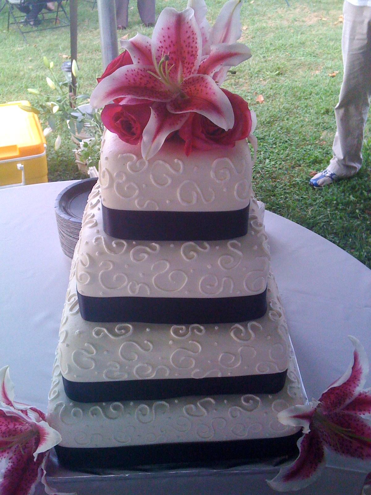 This wedding cake was a 4 tier