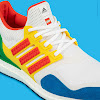 ultraboost dna x lego colors footwear white / red / shock blue