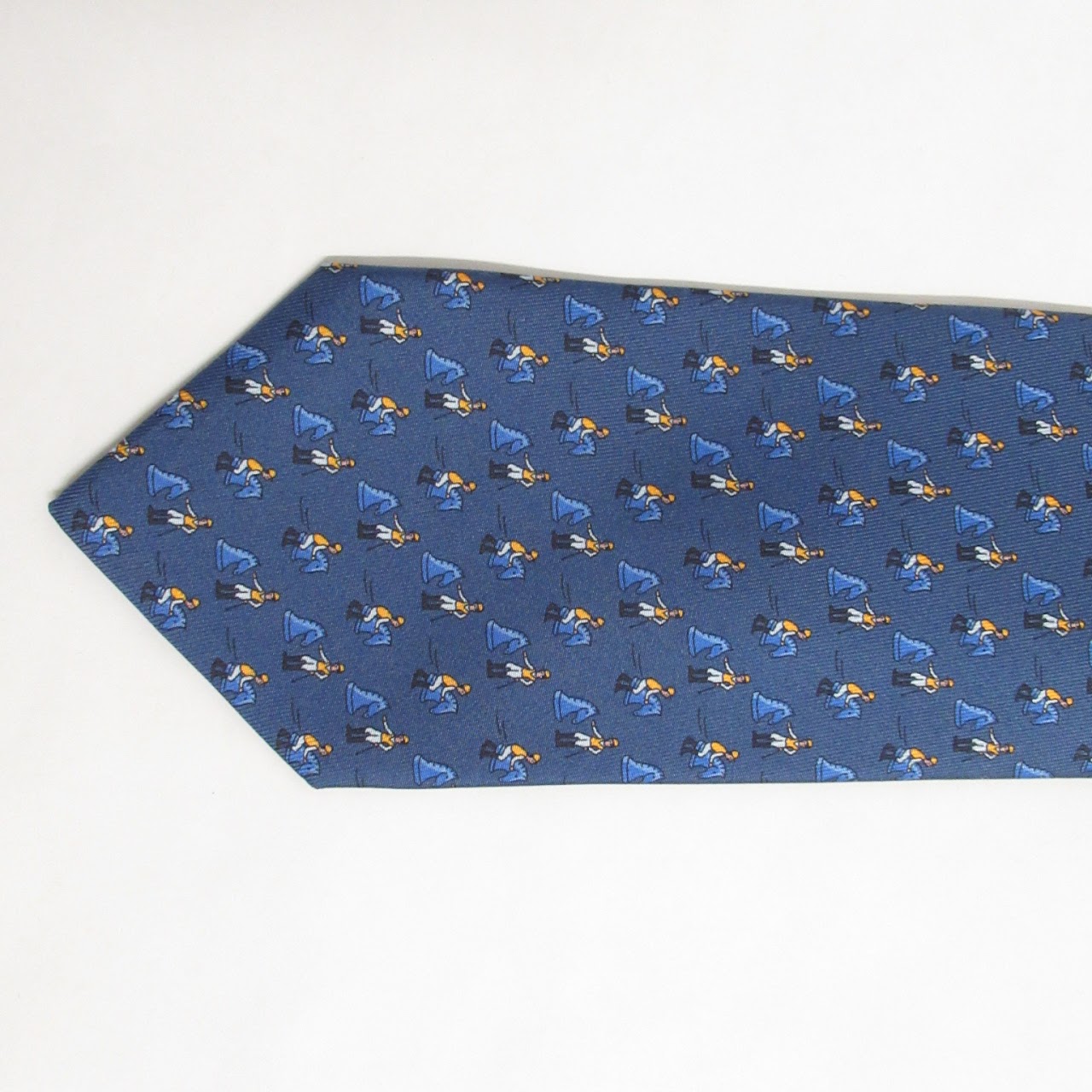 Hermès Animal Print Shortened Neck Ties