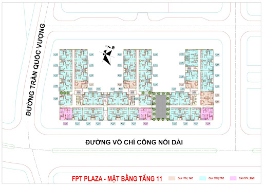 FPT PLAZA 1 Mặt bằng tầng 11