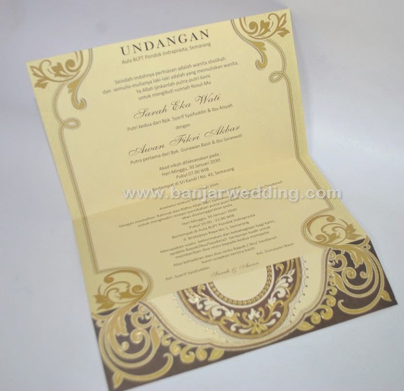 Undangan Perkawinan Murah EB88170 - Banjar Wedding 