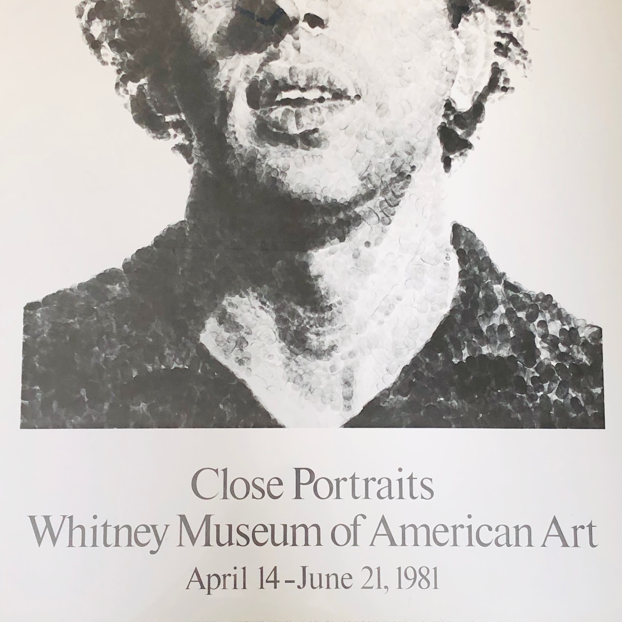 Chuck Close Exhibition Poster