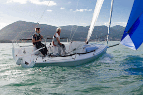 J70 sailing La Spezia, Italy