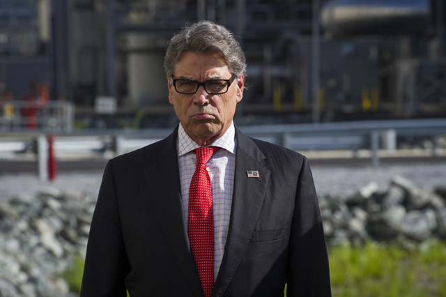 Trump Energy Secretary Rick Perry. Perry’s proposals — which would keep aging coal and nuclear power plants operating — have riled up the oil and gas industry. Photo: Cliff Owen / AP Photo