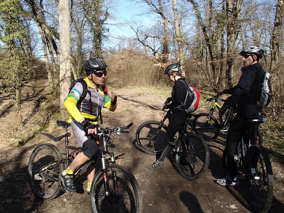 Accueil VTT au départ de la Jumenterie P4140020