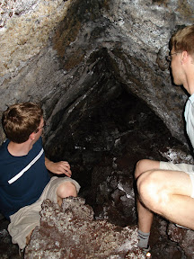 Gus and I in a lava cave