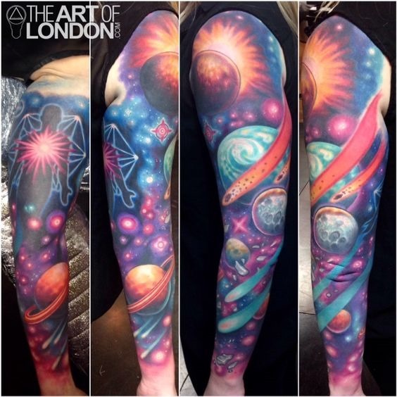 sonhadora_espaço_manga_tatuagem sonhadora_espaço_manga_tatuagem