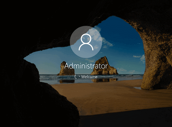 Abilita o disabilita l'account amministratore nella schermata di accesso in Windows 10