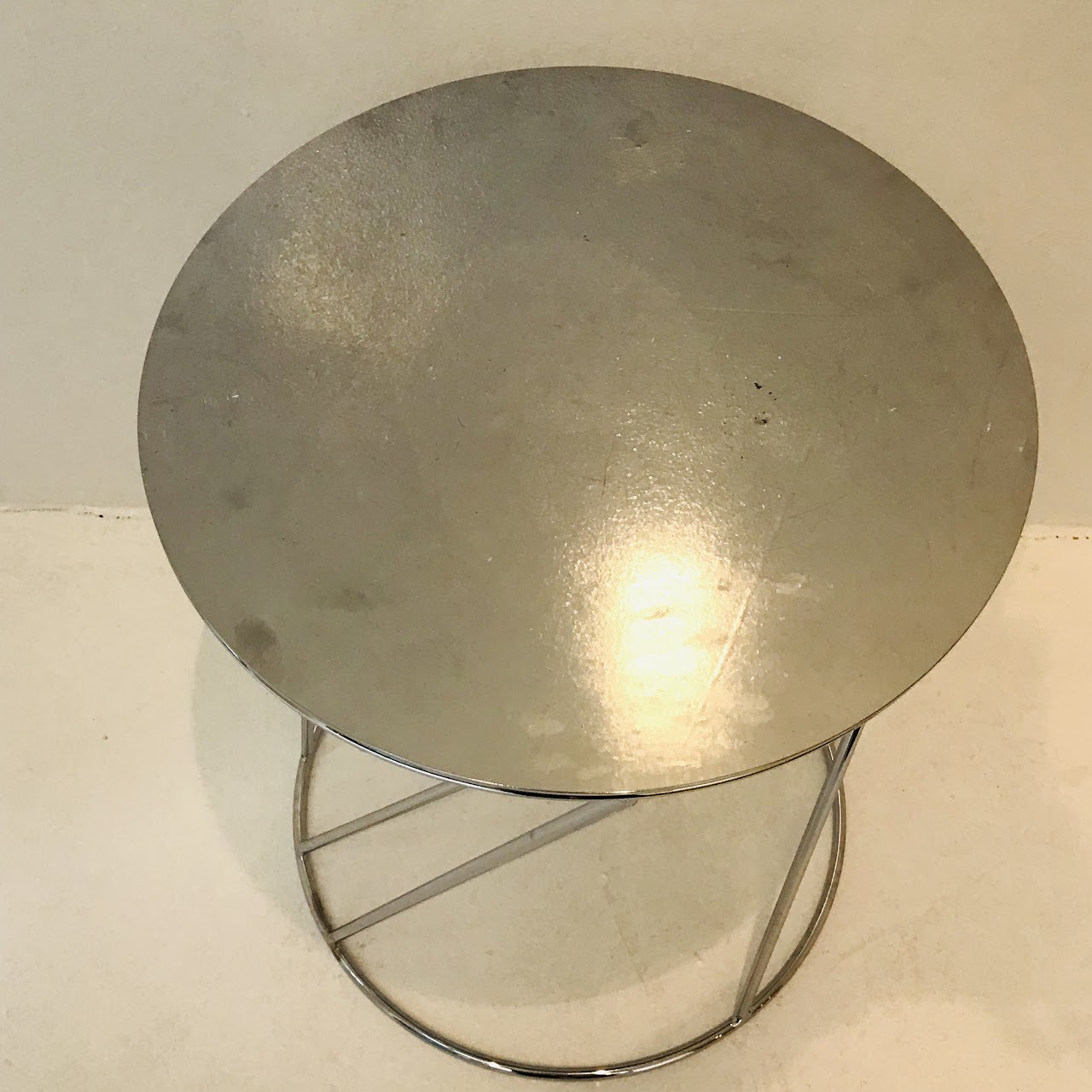 West Elm Chrome Accent Table