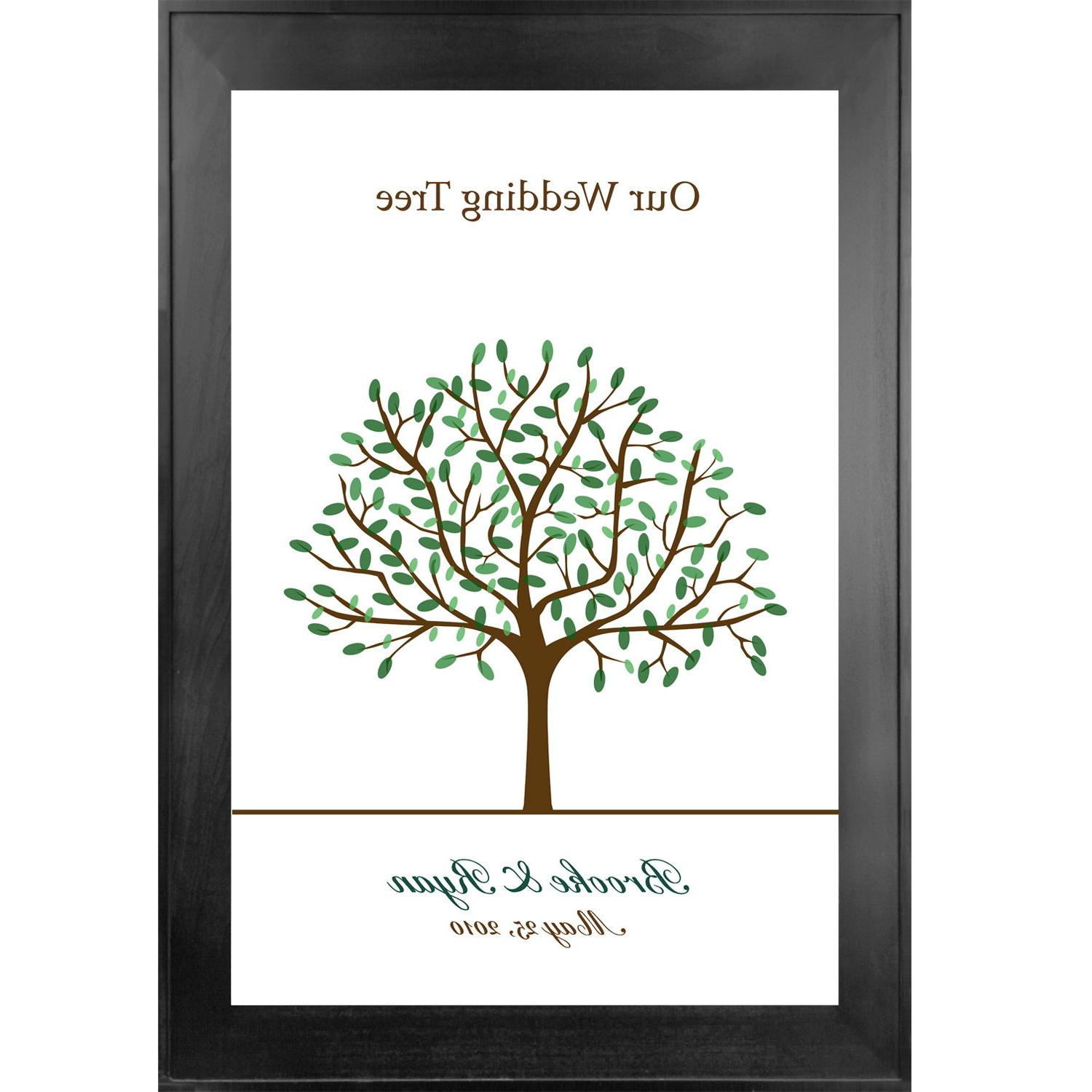 Thumbprint Guest Book Wedding Tree No. 1 - PDF Version DIY