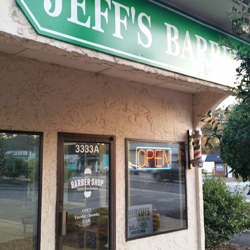 Jeff's Barber Shop logo