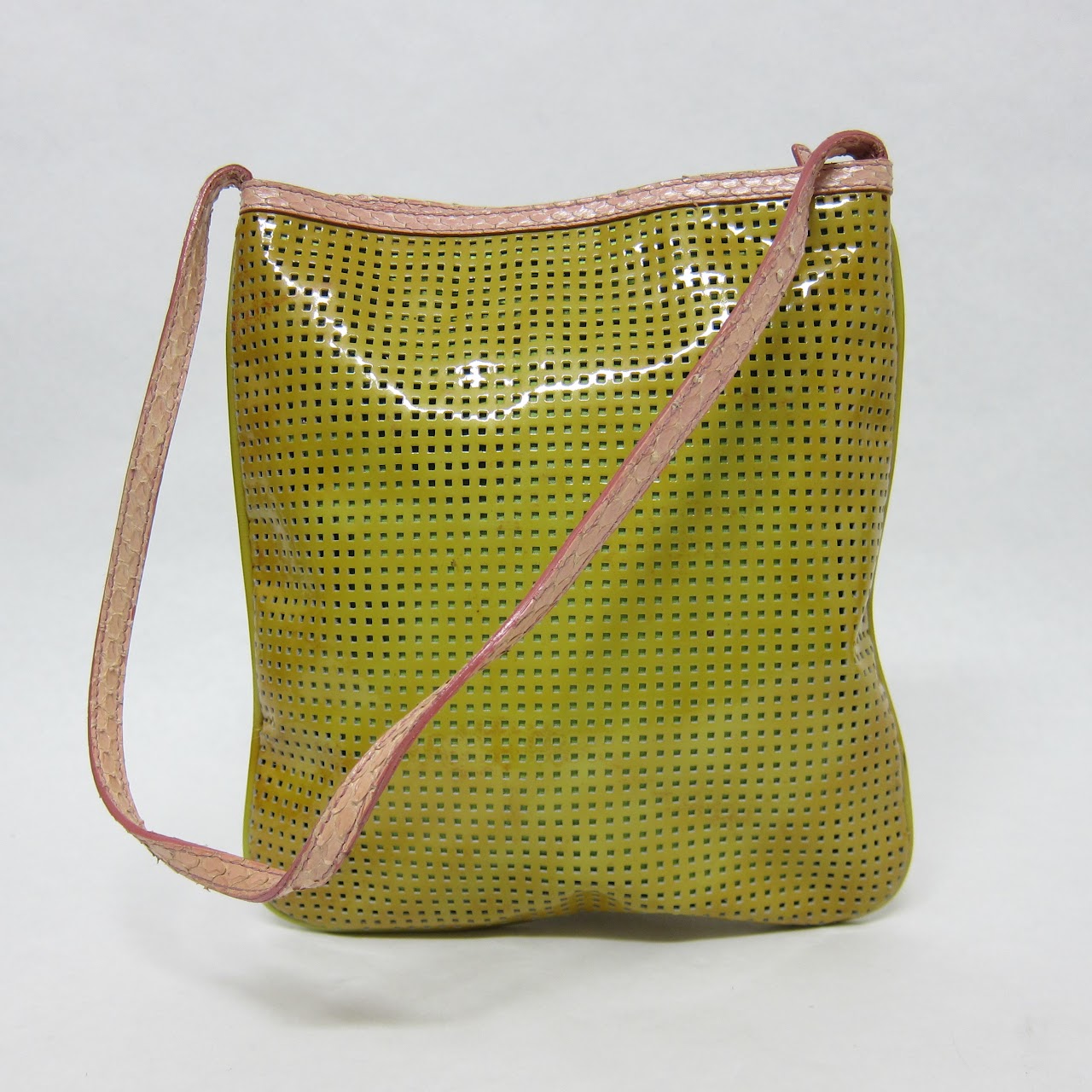 Fendi Perforated Patent Leather Bag