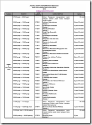 Jadual Waktu Peperiksaan SPM 2015