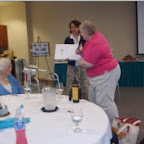 Click to Expand Alice Hix donates the family history to Cathy Reynolds, Archivist for the Wytheville Community College Library.